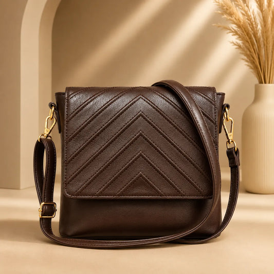 Mocha Brown Crossbody Bag