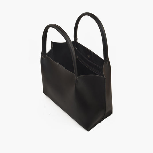 Black tote bag