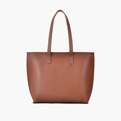 Horse brown long handle tote bag