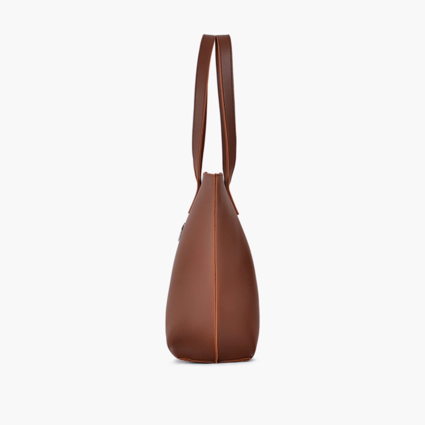 Horse brown long handle tote bag