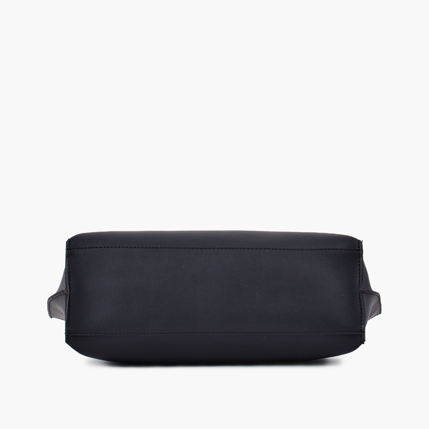Black long handle tote bag